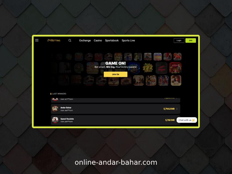 Play Andar Bahar at 24Betting