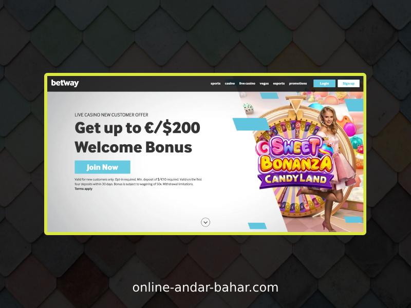 Andar Bahar Variants at Betway