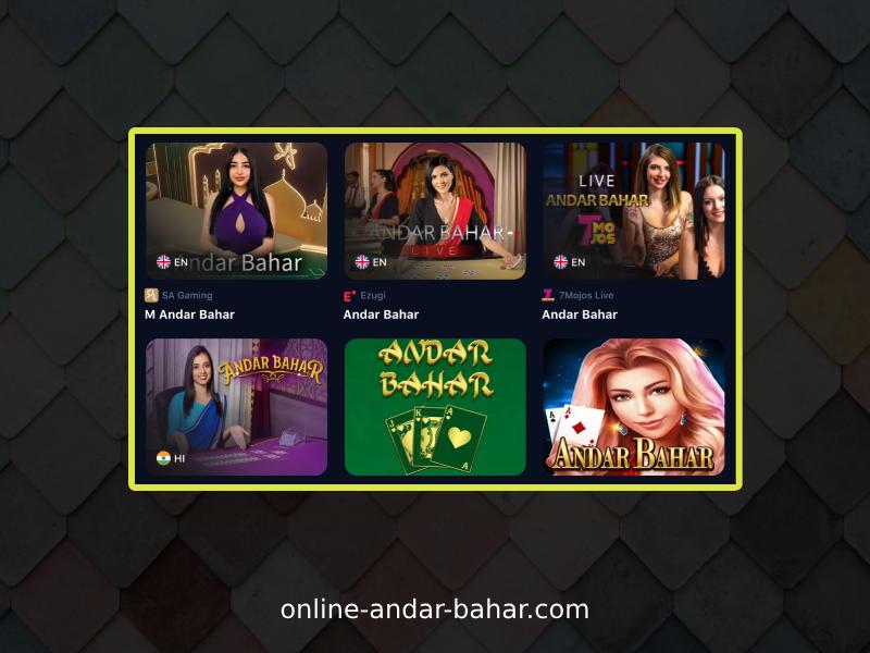 Theme and Design in M Andar Bahar from SA Gaming