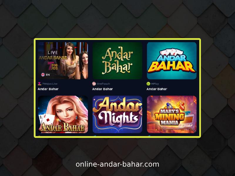 Payouts in M Andar Bahar from SA Gaming